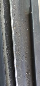 damaged balcony sliding door track